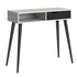 *Oslo Console Table 1 Drawer 1 Shelf in White and Black Matt